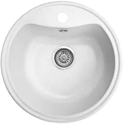 Мийка кухонна Valetti 3S гранітна 495x495 мм біла