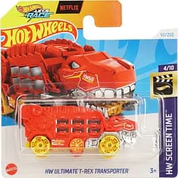 Базовая машинка Hot Wheels HW Screen Time HW Ultimate T-Rex Transporter красная (5785) 