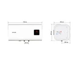 Водонагрівач Mixxus EWH-14050 CUBE WET(Н) 50 л, 2 кВт, мокрий ТЕН, горизонтальний, квадратний, білий (WH0614) - мініатюра 6