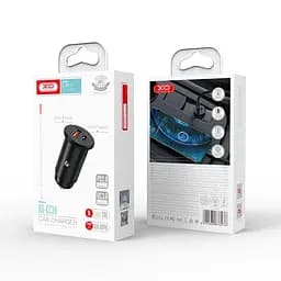 Автомобільний зарядний пристрій XO CC38 PD QC3.0 20W Car charger Чорний - мініатюра 2