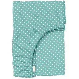 Простирадло Cosas на резинці в дитяче ліжечко 60х120 mint dots, м'ята (DotsMint_120)