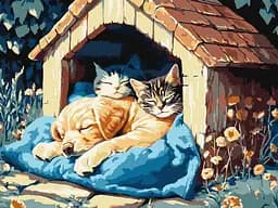 Набор для росписи по номерам Тихое время, Ideyka, 30x40 см, КНО6695