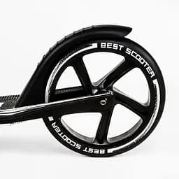 Самокат Best Scooter складаний Від 3 до 16 років Чорно-білий 000231299 - мініатюра 5