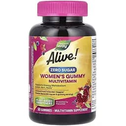 Комплекс для здоров'я жінок Nature's Way Alive! Women's Gummy Zero Sugar, 50 желейок