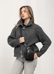 Жіноча сумка Sambag Modena чорна 19 х 11 х 3 см (96193001) - мініатюра 2