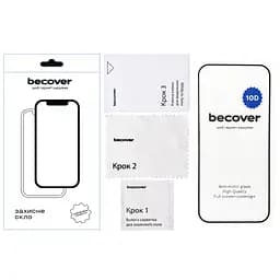 Скло захисне BeCover Google Pixel 9 Pro 10D Black (712326) - мініатюра 3