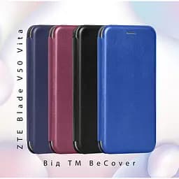Чохол-книжка BeCover Exclusive для ZTE Blade V50 Vita Blue (712193) - мініатюра 5