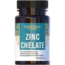 Цинк Хелат Golden Pharm 90 капсул
