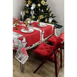 Скатертина Прованс Merry Christmas 180х132 см різнобарвна (31463) - мініатюра 4