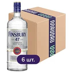 Упаковка джина Finsbury Platinum Edition London Dry Gin 47% 6 л (1 л х 6 шт.)