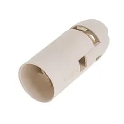 Патрон Е14-гладкий білий зі шляпкою Brille 138086