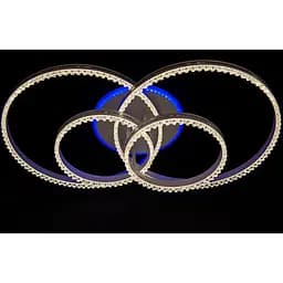 LED люстра світильник з пультом і підсвічуванням Linisoln 55062/2+2 WH,CF - мініатюра 2