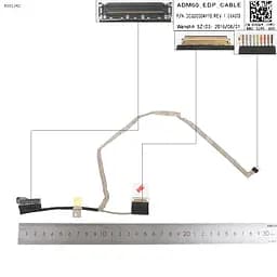 Шлейф матриці для Dell Latitude E5270, (DC02C00AY10, 0JDGJY, ADM60, 30pin eDP, non touch)