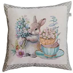 Наволочка гобеленовая Прованс Очарование Зайчонок 45х45 см (44280)