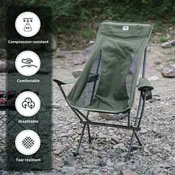 Крісло складане Naturehike CNK2300JU0003 зелене - мініатюра 4