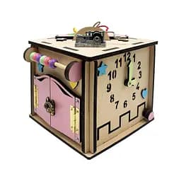 Развивающая игрушка Бизикуб Temple Group TG774136 15х15х15 см Натуральный