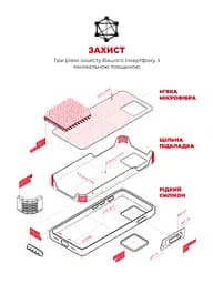 Силиконовый чехол для Apple iPhone 13, ICON2 Case, красный, противоударный, панель, защита всего корпуса, матовая поверхность Soft Touch, выступает над дисплеем, совместим с защитными стеклами и пленками, с микрофиброй, ArmorStandart (ARM60483) - мініатюра 6