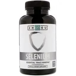 Селен Zhou Nutrition 200 мкг 100 вегетаріанських капсул