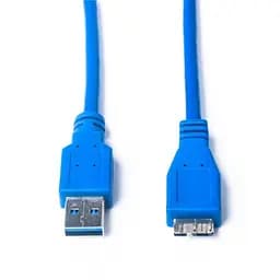Кабель Prologix для зовнішніх жорстких дисків USB-A 3.0 для USB Micro-B 1,8 м, 5 Гбіт/с, синій (PR-USB-P-12-30-18m)