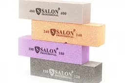 Баф полірувальний для нігтів Salon Professional 341SLP гріт 320 Жовтий