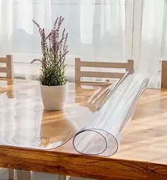 М'яке скло силіконова скатертину на стіл Soft Glass Захист для меблів (1.5х1.2 м) товщина - 2,0 мм Прозоре - мініатюра 7