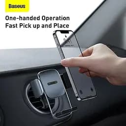 Автотримач BASEUS Easy Control Clamp Car Mount Holder (Applicable to Round Air Outlet) (SUYK000201) - мініатюра 7