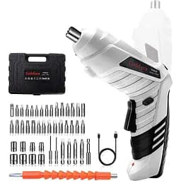 Электрическая отвертка, аккумуляторный аккумуляторный инструмент Goldsea Cordless Screwcrew и набор беспроводных отверток.