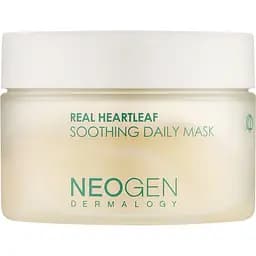 Маски-педи для обличчя Neogen Dermalogy Real Heartleaf Soothing Daily Mask зволожувальні заспокійливі 40 шт. 180 мл