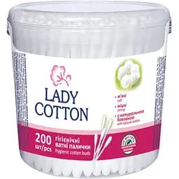 Ватные палочки Lady Cotton в банке 200 шт.