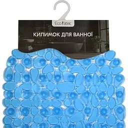 Килимок для ванної Eco Fabric Камінці 66х34 см прозоро-синій (6634-002) - мініатюра 5
