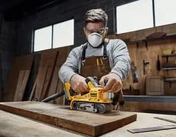 Стрічкова акумуляторна шліфмашина DeWalt без АКБ та ЗП DCW220N - мініатюра 9