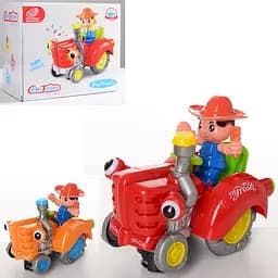 Трактор HD936B 19см, фигурка, музыка, свет, ездит, подвижные детали, в коробке (6903317168514) МИКС