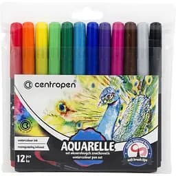 Фломастери Centropen акварельні 12 шт. (8683/12)