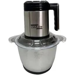 Подрібнювач Zepline ZP-00219 6в1 з двома чашами cкло та нержавіюча сталь 3000 Вт Сріблястий