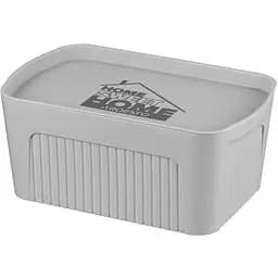 Ящик для зберігання Ardesto 32 x 21.5 x 14 см з кришкою 6 л сірий (ARHC2506G)