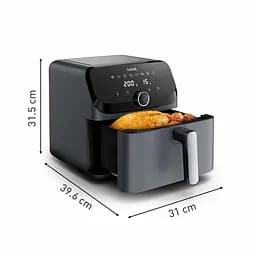 Мультипіч Tefal Easy Fry Mega 1700Вт 7.5л 8 програм пластик темно-сірий - мініатюра 3