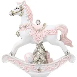 Прикраса на ялинку Lefard Конячка 8.5х8 см різнобарвна (192-131)