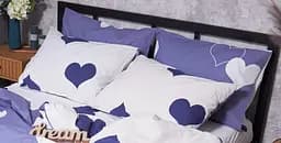 Набір наволочок Moon&Star Бязь Gold Люкс Royal Blue 60х60 см 2 шт - мініатюра 2