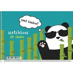 Альбом для малювання Star Панда PB-SC-020-8543 20 аркушів Різнокольоровий