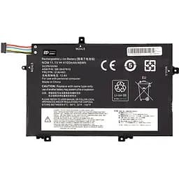Акумулятор PowerPlant для ноутбуків LENOVO ThinkPad L480 (01AV463) 11.1V 4100mAh