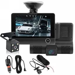 Автомобільний відеореєстратор C9 LCD 4" WDR 1080P Full HD (3 камери) - мініатюра 6