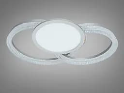 Стельова LED люстра Diasha 8819/500+400+300 золото 95W пульт 3 кільця 3 режими - мініатюра 3