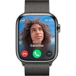 Смарт-годинник Apple Watch Series 9 GPS + Cellular 45mm Graphite Stainless Steel with Graphite Milanese Loop (MRMX3) [92677] - мініатюра 5