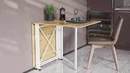 Стіл-книга трансформер Оріон 2 Ferrum-decor 750x1520x730 Білий метал ДСП Дуб Артізан 16 мм (FRD-104595) - мініатюра 7
