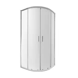 Душевая кабина Qtap Taurus CRM1011AC6 100x100 см, стекло Clear 6 мм с покрытием CalcLess, без поддона, Хром, Универсальная, прозрачная