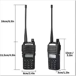 Портативна тактична рація Baofeng UV-82 5W дводіапазонна з гарнітурою VHF136-174/UHF400-520 МГц (18836) - мініатюра 4