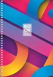 Тетрадь для записей Student А5, в клеточку, спираль, 80 л., Абстракция полоски широкие (A5-SC-080-6099K)