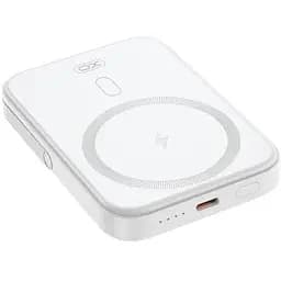 Акумулятор бездротовий XO PR242 5000mAh Magnetic wireless 15W з підставкою білий 6920680857234 - мініатюра 3