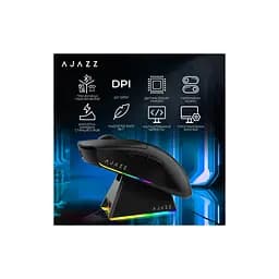 Мишка Ajazz AJ139 V2 MC Wireless/Bluetooth/USB Black (AJ139-V2-MC-B) - мініатюра 7