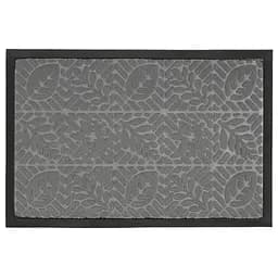 Килимок придверний Eco Fabric Листя з кромкою сірий 40 х 60 см (4060-107) - мініатюра 3